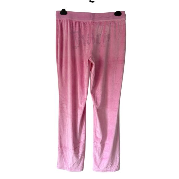 Juicy Couture Rhinestone Lounge Pajama Pants size L Cashmere Rose Pink - Picture 3 of 8